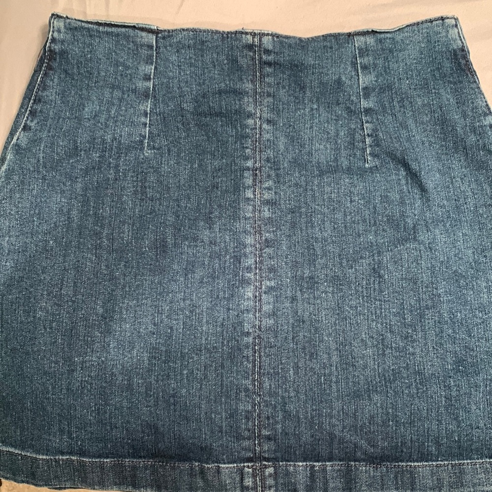Mini denim skirt